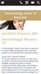 Mobile Screenshot of dermatologycenterofmemorial.com